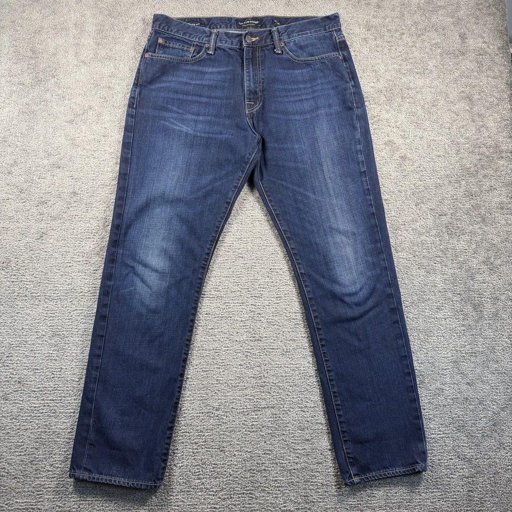 Lucky Brand 410 Athletic Slim Jeans Mens 34x32 Dark Wash Blue Denim 7MP10033